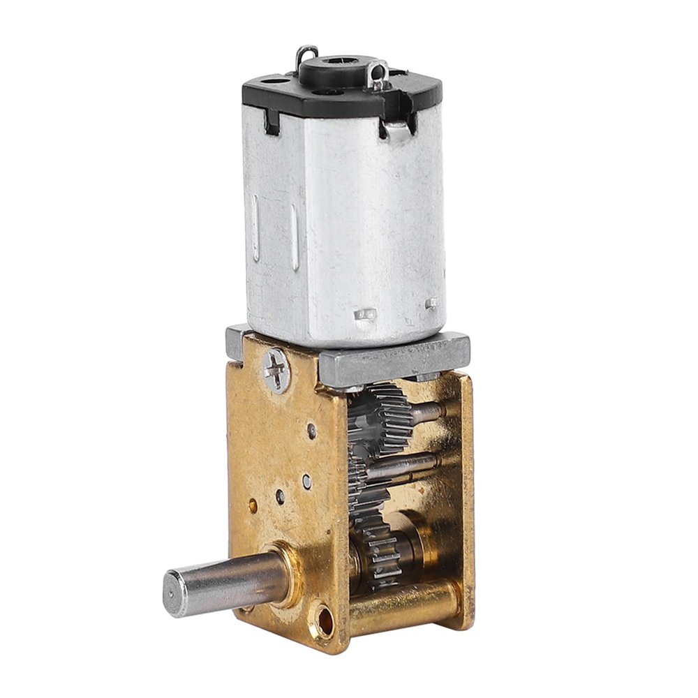 1218GEN20 Mini Gear Motor with Stable Gear, Copper Brass Zinc Alloy Material, for Electronic Locks, Smart Cars, Robots, Cameras (DC6V 35RPM)