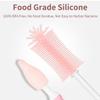 Atavral Silicone Bottle Cleaning Brush Nipple Cleaning Brush Straw Cleaning Brush Vase Cleaning Brush (Pink) view 2