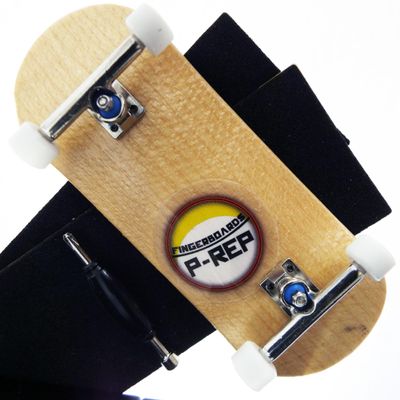 P-REP V2 Pro Performance Complete Wooden Fingerboard kit with Urethane Wheels and Bushings 34mm - Maple