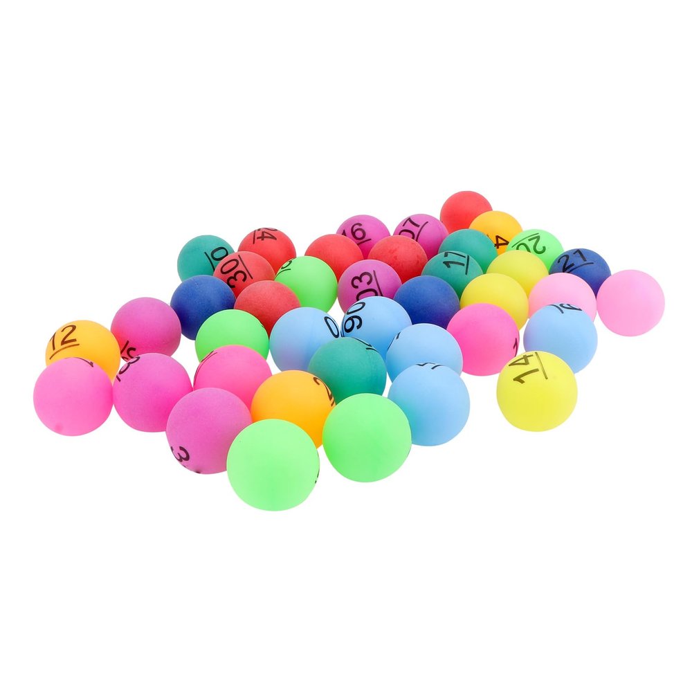 MERRYHAPY Game Balls 30pcs Numbered Raffle Balls Bingo Party Props 1-30 Printed for Events
