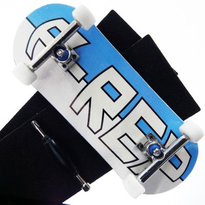P-REP V2 Pro Performance Complete Wooden Fingerboard kit with Urethane Wheels and Bushings 34mm - Large Logo
