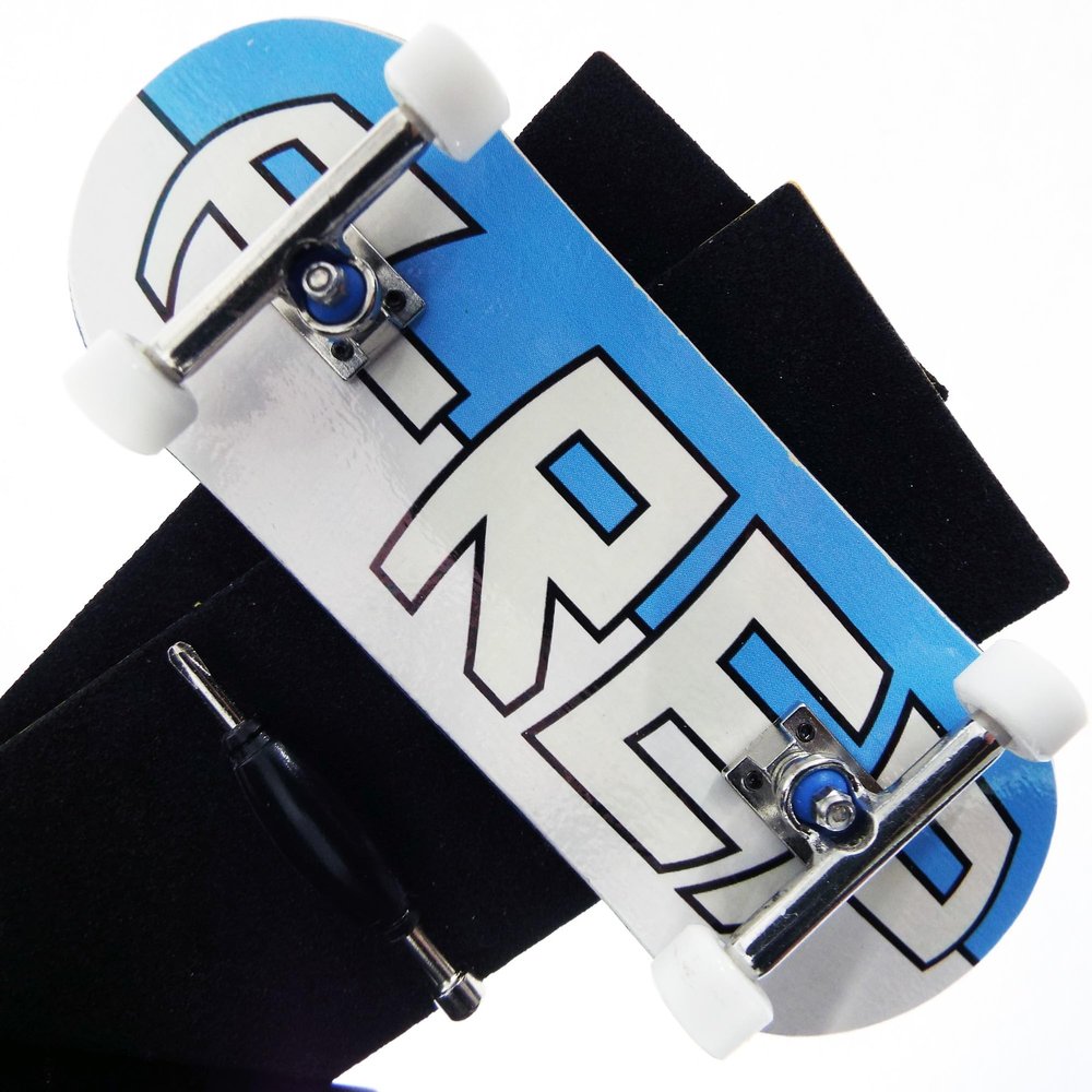 P-REP V2 Pro Performance Complete Wooden Fingerboard kit with Urethane Wheels and Bushings 34mm - Large Logo