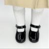 18 inch Doll Outfit-School Plaid Jumper include Blouse and Hair Accessory/Add on Option: Sock and Shoe (Doll is not included) (Dropped Waist Jumper,White Sock,Shiny Black Shoe, Solid Khaki) view 4