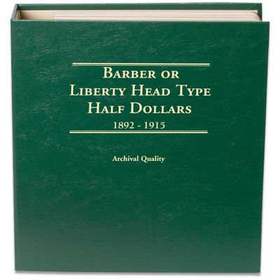 Littleton Coin Company 1892-1915 Barber Half Dollar Album Coin Storage