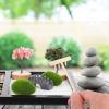Amosfun Zen Garden Mini Sandbox Kit 6.8x8.5 inch Mini Rock Garden Decorative Trays for Home Office Desk Decoration view 3