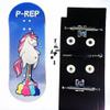 P-REP V2 Pro Performance Complete Wooden Fingerboard kit with Urethane Wheels and Bushings 34mm - Smell The Rainbow view 2