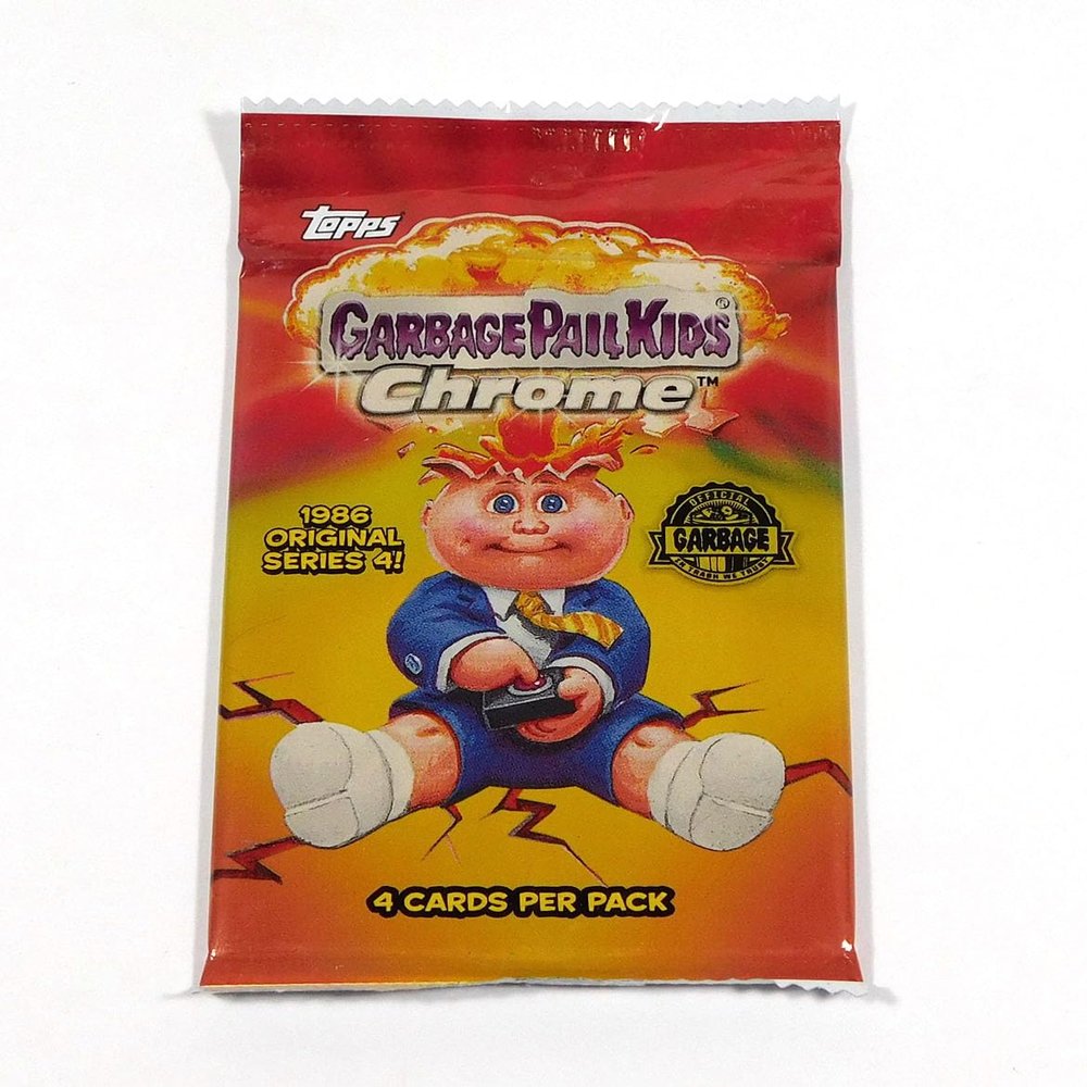 2021 Topps Chrome Garbage Pail Kids GPK 1986 Original Series 4 Trading Card Pack Sealed (4 Cards)