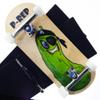 P-REP V2 Pro Performance Complete Wooden Fingerboard kit with Urethane Wheels and Bushings 34mm - Pickle Pirate view 1