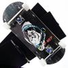 P-REP V2 Pro Performance Complete Wooden Fingerboard kit with Urethane Wheels and Bushings 34mm - Space cat view 1