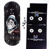 P-REP V2 Pro Performance Complete Wooden Fingerboard kit with Urethane Wheels and Bushings 34mm - Space cat view 2