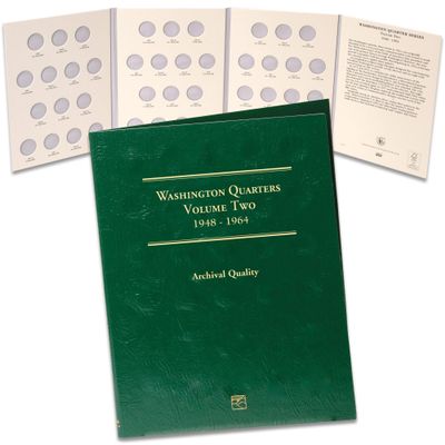 Littleton Coin Company 1948-1964 Washington Quarter Folder, Volume 2