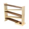 AmishToyBox.com Wooden Ball Roller Racetrack Toy, Amish-Made, with 8 Wooden Balls, CPSIA-Approved Finish (Walnut and Natural) view 1