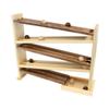 AmishToyBox.com Wooden Ball Roller Racetrack Toy, Amish-Made, with 8 Wooden Balls, CPSIA-Approved Finish (Walnut and Natural) view 2