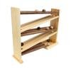 AmishToyBox.com Wooden Ball Roller Racetrack Toy, Amish-Made, with 8 Wooden Balls, CPSIA-Approved Finish (Walnut and Natural) view 3