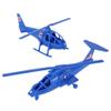 TimMee Air Support Helicopters - 2pc Blue Plastic Army Men Choppers US Made view 1