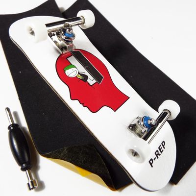 P-REP V2 Pro Performance Complete Wooden Fingerboard kit with Urethane Wheels and Bushings 32mm - Larry TS