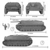 BMC WW2 German Jagdpanzer IV Tank Destroyer - Gray 1:32 Plastic Army Men Vehicle view 2