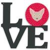 11.5 x 11.75 in. Minskin Cat Love Metal Artwork Wall Decor view 1