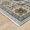 HomeRoots 508013 5 x 8 ft. Blue Beige Gray Green Yellow & Rust Oriental Power Loom Stain Resistant Rectangle Area Rug with Fringe view 3