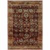 HomeRoots 509992 5 x 7 ft. Red Gold & Green Oriental Power Loom Stain Resistant Rectangle Area Rug view 1