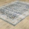 HomeRoots 510383 4 x 6 ft. Blue Gold Rust Ivory & Olive Oriental Printed Stain Resistant Non Skid Rectangle Area Rug view 4