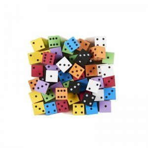 1 in. Foam Spot Dice - Bag of 50