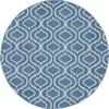HomeRoots 527695 5 ft. Moroccan Power Loom Round Rug Gray view 1