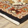 HomeRoots 509228 3 x 5 ft. Black Orange & Beige Oriental Power Loom Stain Resistant Rectangle Area Rug with Fringe view 2