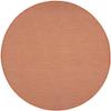 HomeRoots 522584 8 ft. Rust Power Loom Round Area Rug view 1