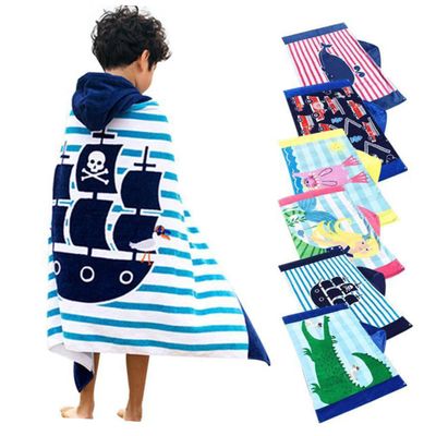 BESTOYARD Kids Hooded Towels Hooded Cloak Hooded Towels Bath Towel Towels for Kids Home Use Towel Circle Basketball Hooded Towel for Kids Kid Towels Kids Towels Child Active Beach Towel, Medium