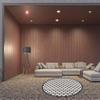 HomeRoots 479425 8 x 8 ft. Black & White Gingham Non Skid Indoor & Outdoor Round Area Rug view 2
