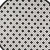 HomeRoots 479425 8 x 8 ft. Black & White Gingham Non Skid Indoor & Outdoor Round Area Rug view 4