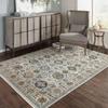 HomeRoots 508012 3 x 5 ft. Oriental Power Loom Stain Resistant Area Rug with Fringe Multi Color view 2