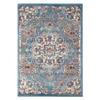 HomeRoots 531871 6 ft. Blue Medallion Power Loom Round Area Rug view 1