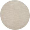 HomeRoots 479816 6 x 6 ft. Ivory & Beige Non Skid Indoor & Outdoor Round Area Rug view 1