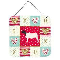 6 x 6 in. Dorper Sheep Love Wall or Door Hanging Prints