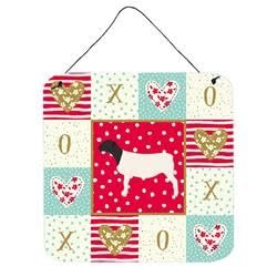 6 x 6 in. Dorper Sheep Love Wall or Door Hanging Prints