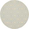 HomeRoots 527704 5 ft. Gray Moroccan Power Loom Round Area Rug view 1