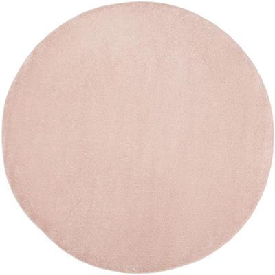 HomeRoots 479563 8 x 8 ft. Pink Non Skid Indoor & Outdoor Round Area Rug