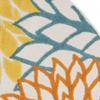 HomeRoots 479774 4 x 4 ft. Turquoise Floral Non Skid Indoor & Outdoor Round Area Rug view 4