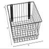 212 Main Universal Wire Basket Black - 12 x 12 x 6 in. view 2