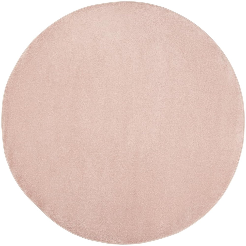HomeRoots 479836 6 x 6 ft. Pink Non Skid Indoor & Outdoor Round Area Rug