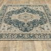 HomeRoots 506954 3 x 5 ft. Oriental Stain Resistant Indoor & Outdoor Rectangle Area Rug Grey view 1