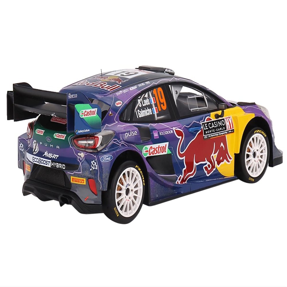 Puma Rally1#19 Sebastien Loeb - Isabelle Galmiche M-Sport WRT Winner Monte Carlo Rally (2022) 1/18 Model Car by Top Speed TS0468