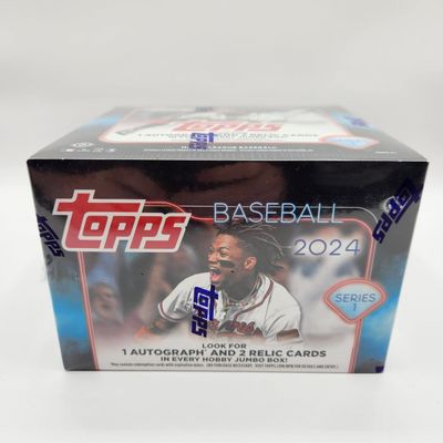Topps 2024 Series 1 Baseball Trading Card Jumbo Hobby Box (400 Cards)