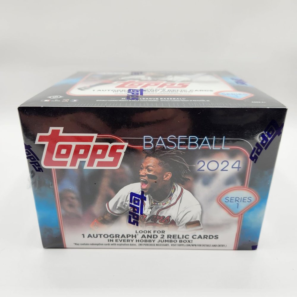 Topps 2024 Series 1 Baseball Trading Card Jumbo Hobby Box (400 Cards)