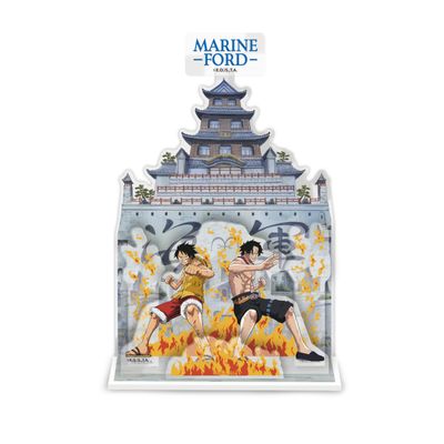 ABYSTYLE One Piece Marineford Acryl Acrylic Stand Model Figure Anime Manga Desktop Accessories Merch Gift