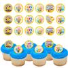 DecoPac Despicable Me Celebrations Cupcake Rings, 24 Minions Cupcake Decorations, 6 Minion Designs On Yellow Rings - 24 Pack view 1