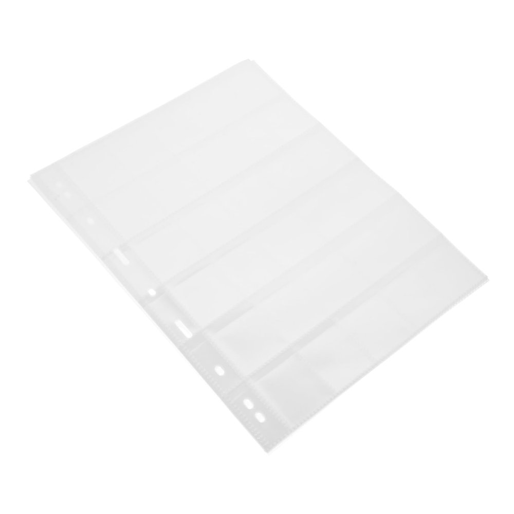 OFFSCH Stamp Album Replacement Pages for Currency Collection Book Standard Hole Sleeves for Stamp and No Outer Shell Included