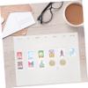 OFFSCH Stamp Album Replacement Pages for Currency Collection Book Standard Hole Sleeves for Stamp and No Outer Shell Included view 3